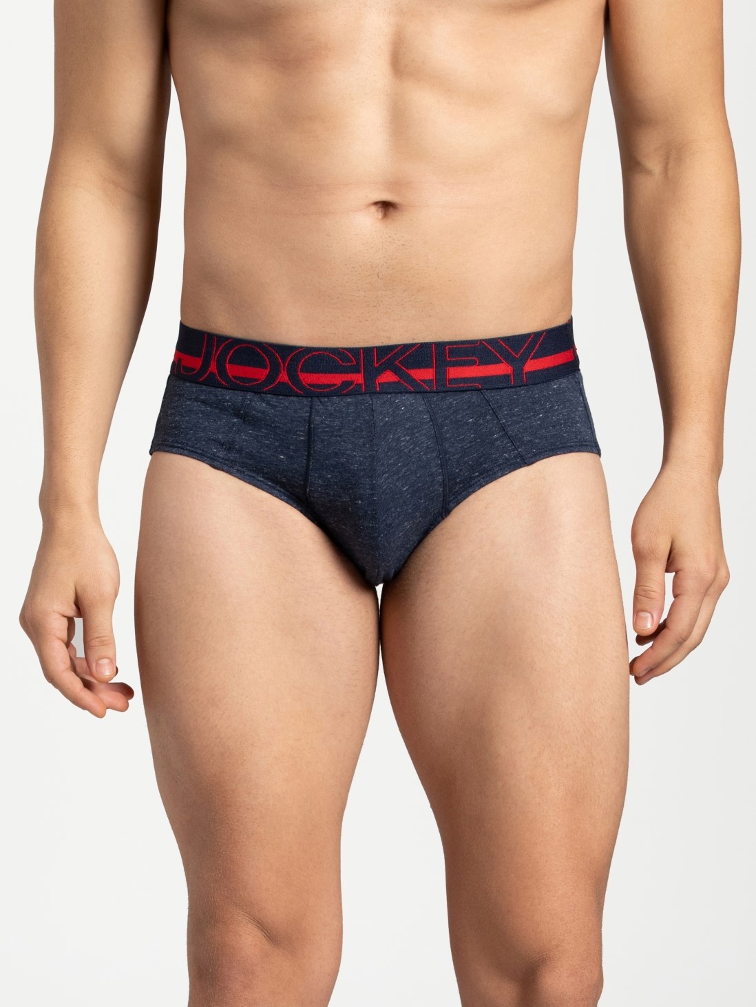 

Jockey Men Dark Denim Snow Melange Bold Brief -  - US14, Blue