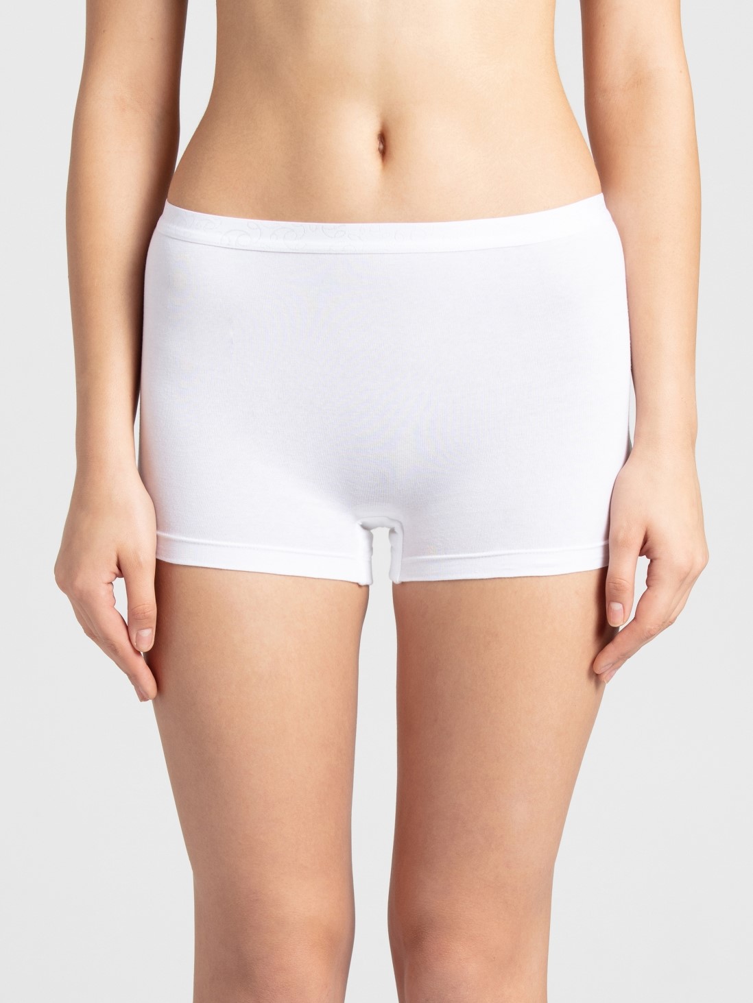 

Jockey Women White Boy Shorts -  - 3007