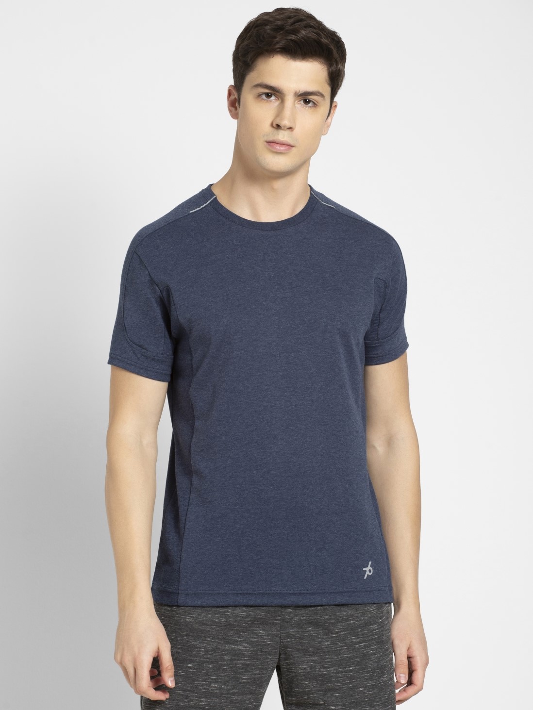 

Jockey Men Navy Melange T-Shirt -  - MV01, Blue