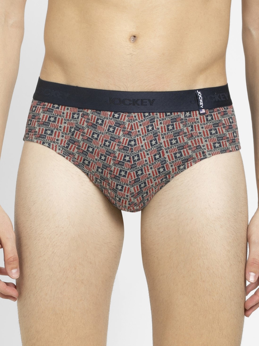 

Jockey Men Grey Print56 Brief -  - US52