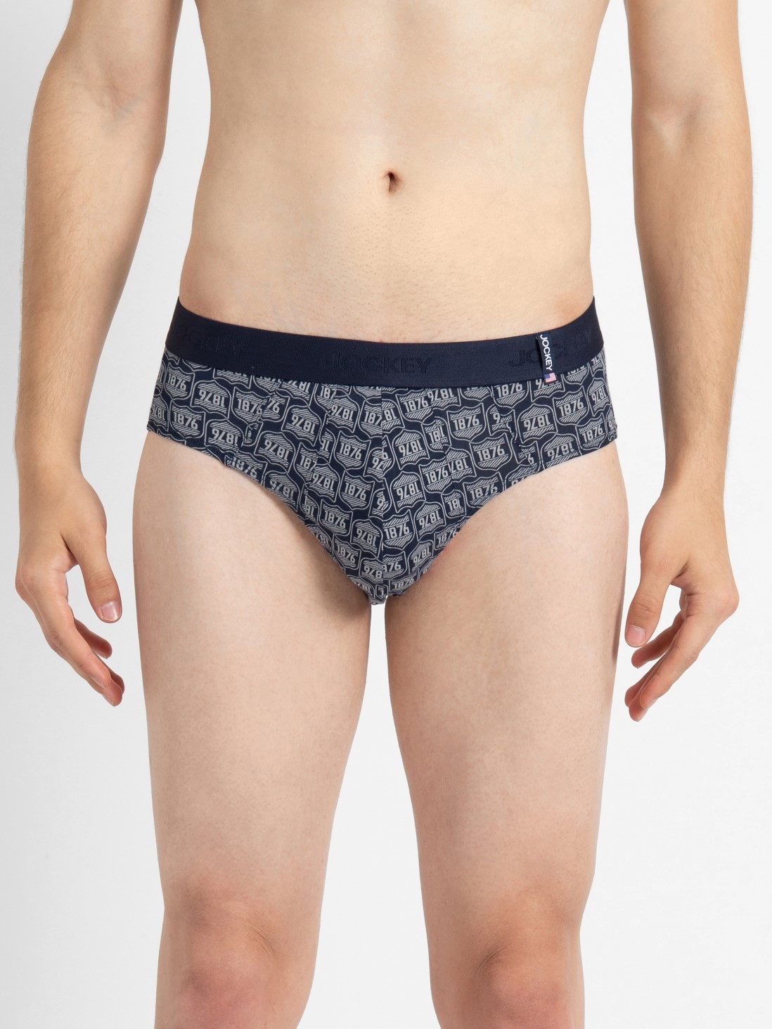 

Jockey Men Navy Print83 Brief -  - US52, Blue