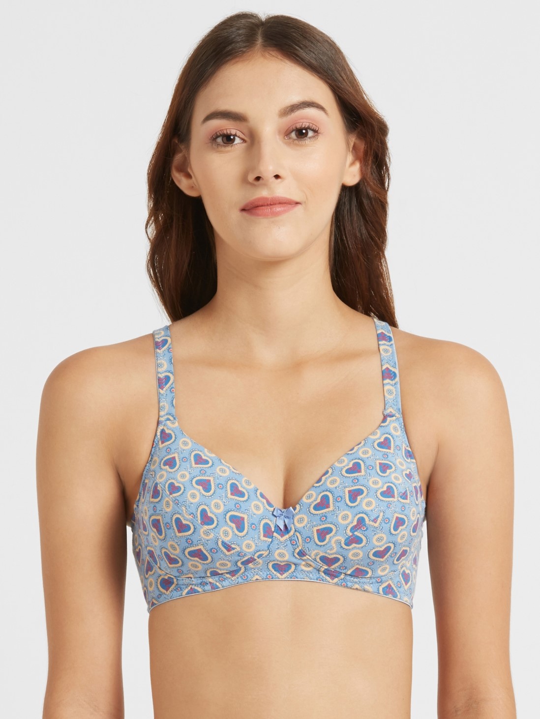

Jockey Women Allure Print09 Beginners Bra -  - MJ05, Grey
