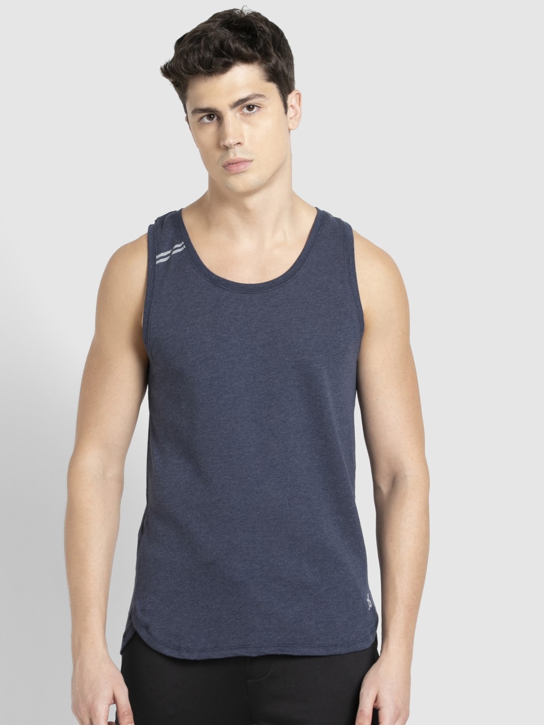 

Jockey Men Navy Melange Tank Top -  - MV06, Blue