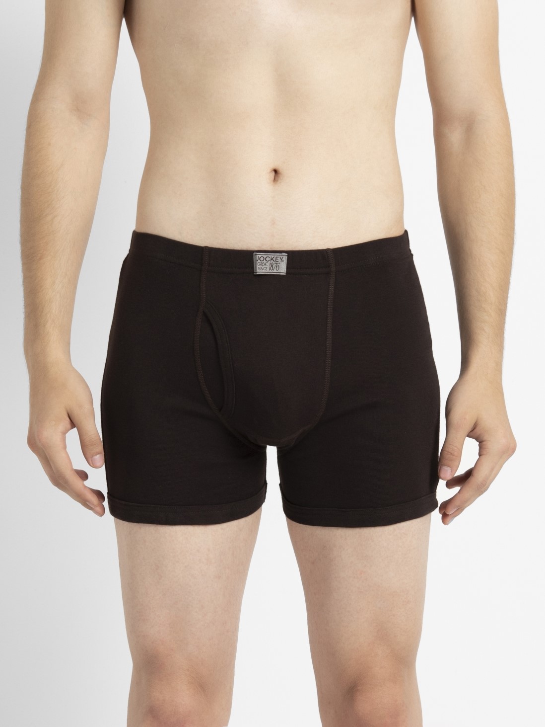 

Jockey Men Brown Boxer Brief -  - 8008