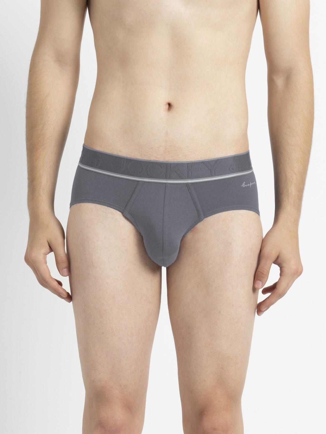 

Jockey Men Gunmetal Brief -  - HG15, Grey