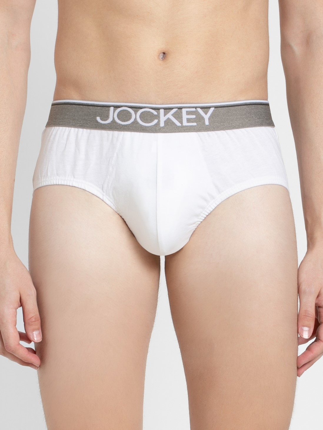 

Jockey Men White Square Cut Brief Pack of 2 -  - 8037