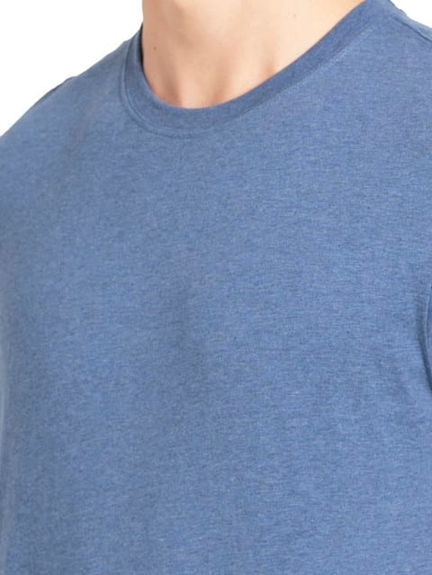 Buy Light Denim Melange Regular Fit Round Neck Half Sleeve T Shirt For Men 2714 Jockey India