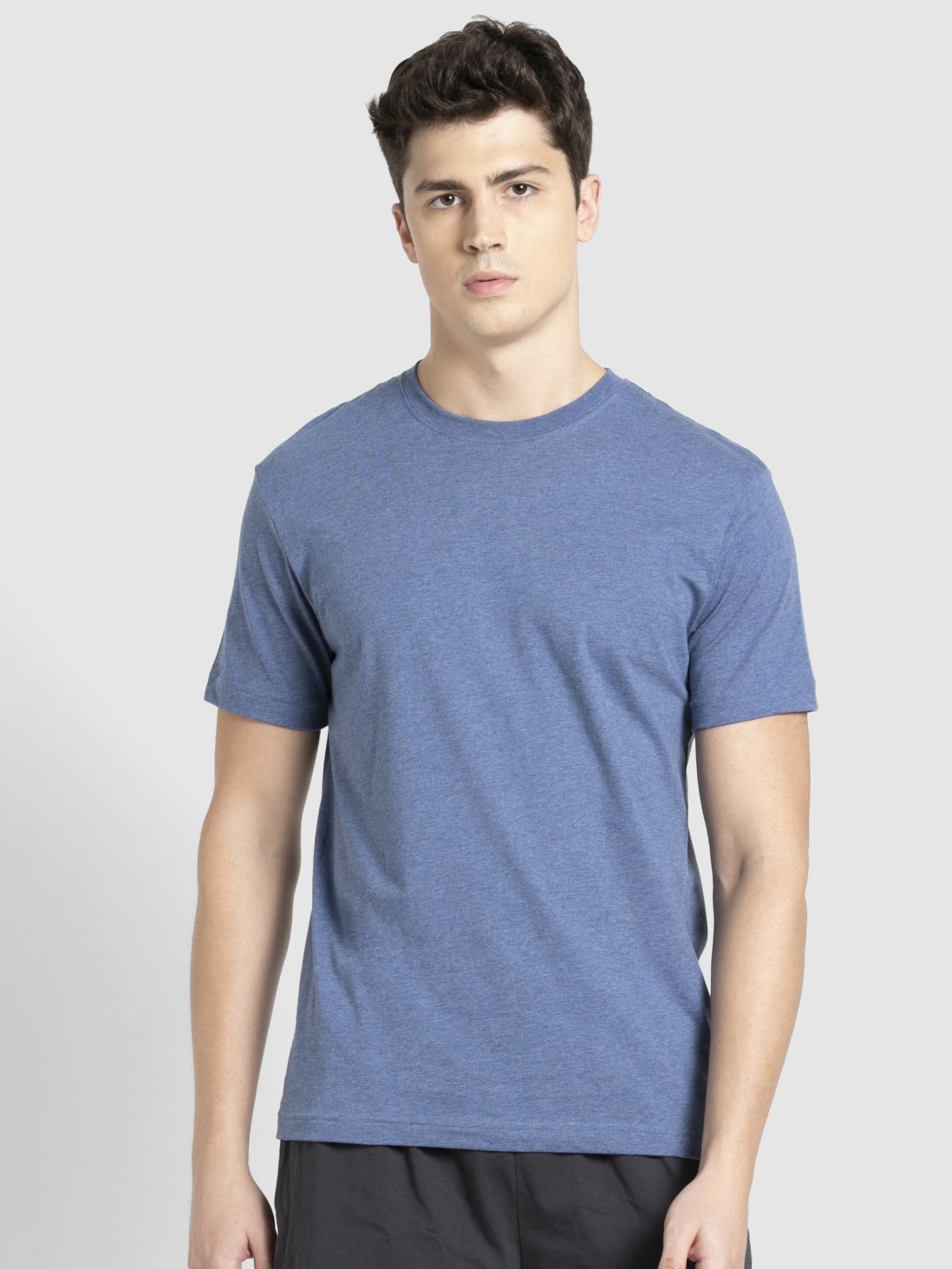 

Jockey Men Light Denim Melange Sport T-Shirt -  - 2714, Blue