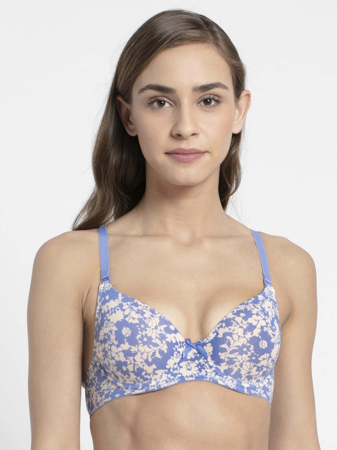 

Jockey Women Iris Blue Printed T-Shirt Bra -  - 1245