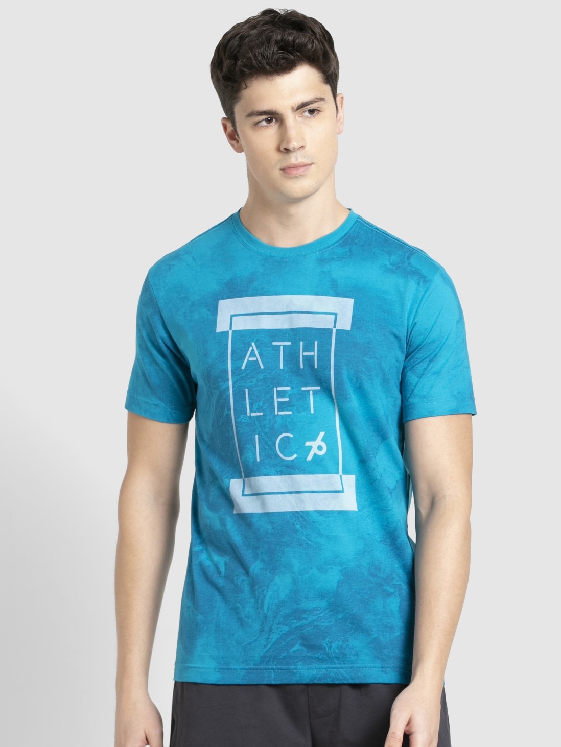 

Jockey Men Carabian Sea Printed Sport T-Shirt -  - 2714, Blue