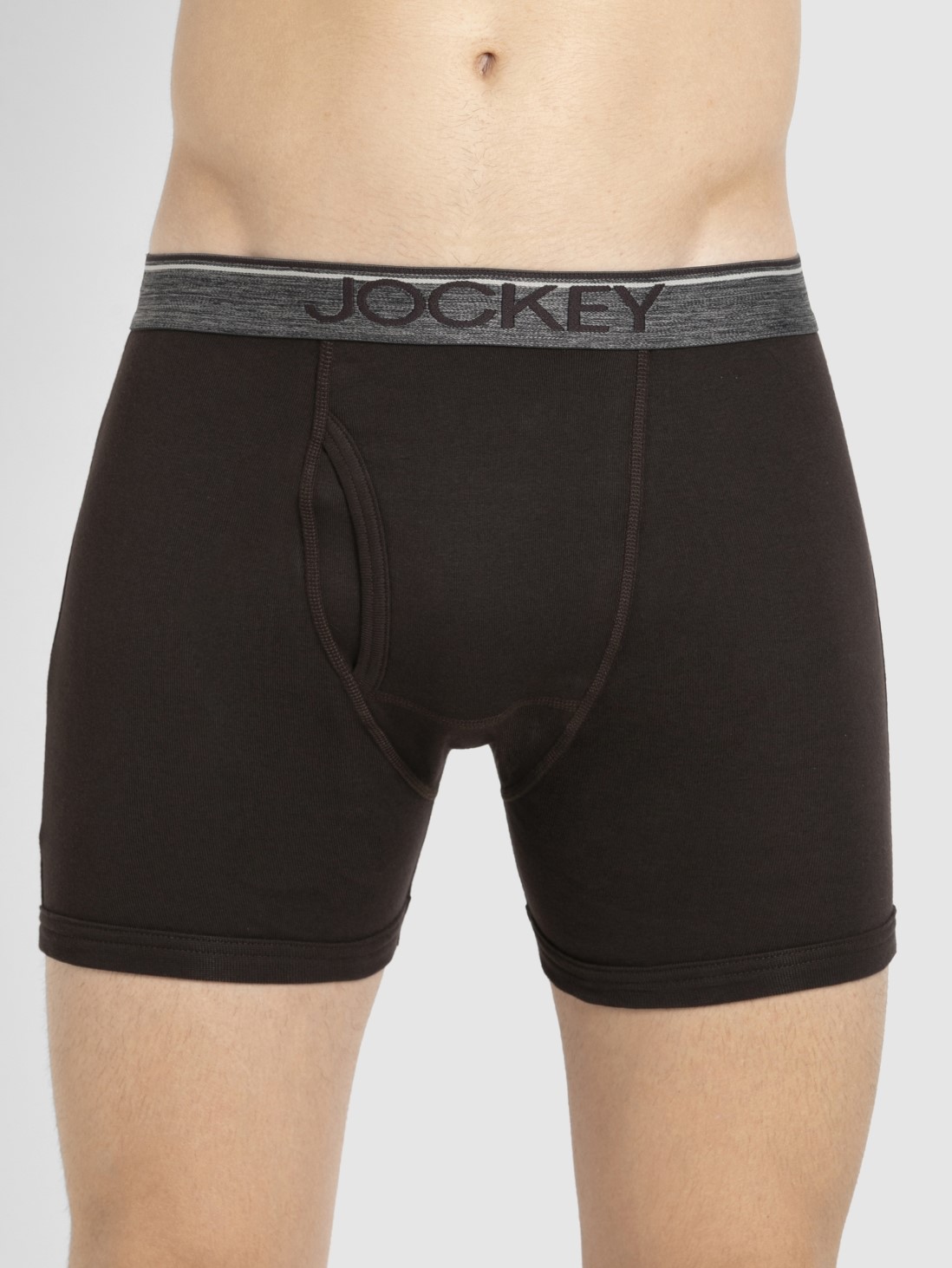 

Jockey Men Brown Boxer Brief -  - 8009