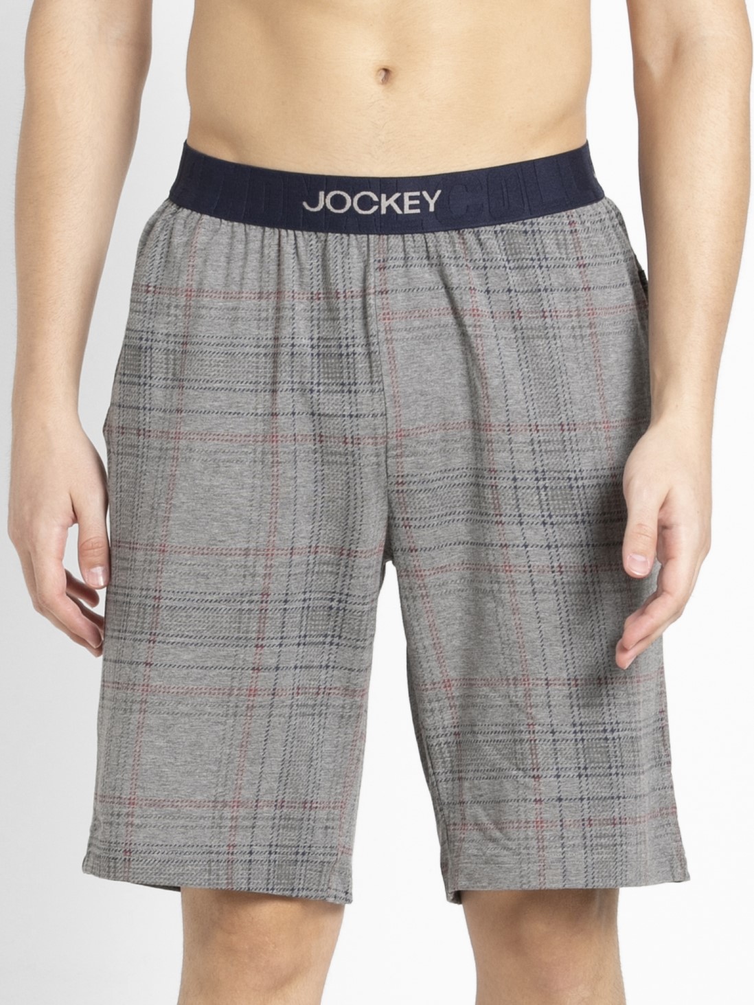 

Jockey Men Mid Grey Melange & Ash Grey Regular Fit Shorts -  - IM02