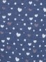 Girl's Super Combed Cotton Elastane Stretch Slim Fit Printed Leggings - Denim Melange Printed