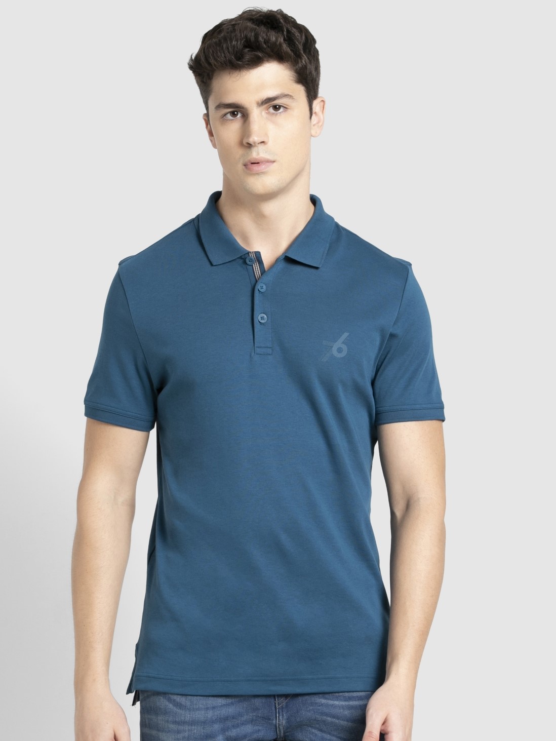 

Jockey Men Seaport Teal Sport Polo T-Shirt -  - 3911, Blue