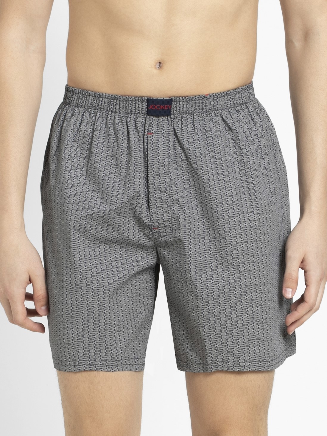 

Jockey Men Navy Print57 Boxer Shorts -  - US22, Blue