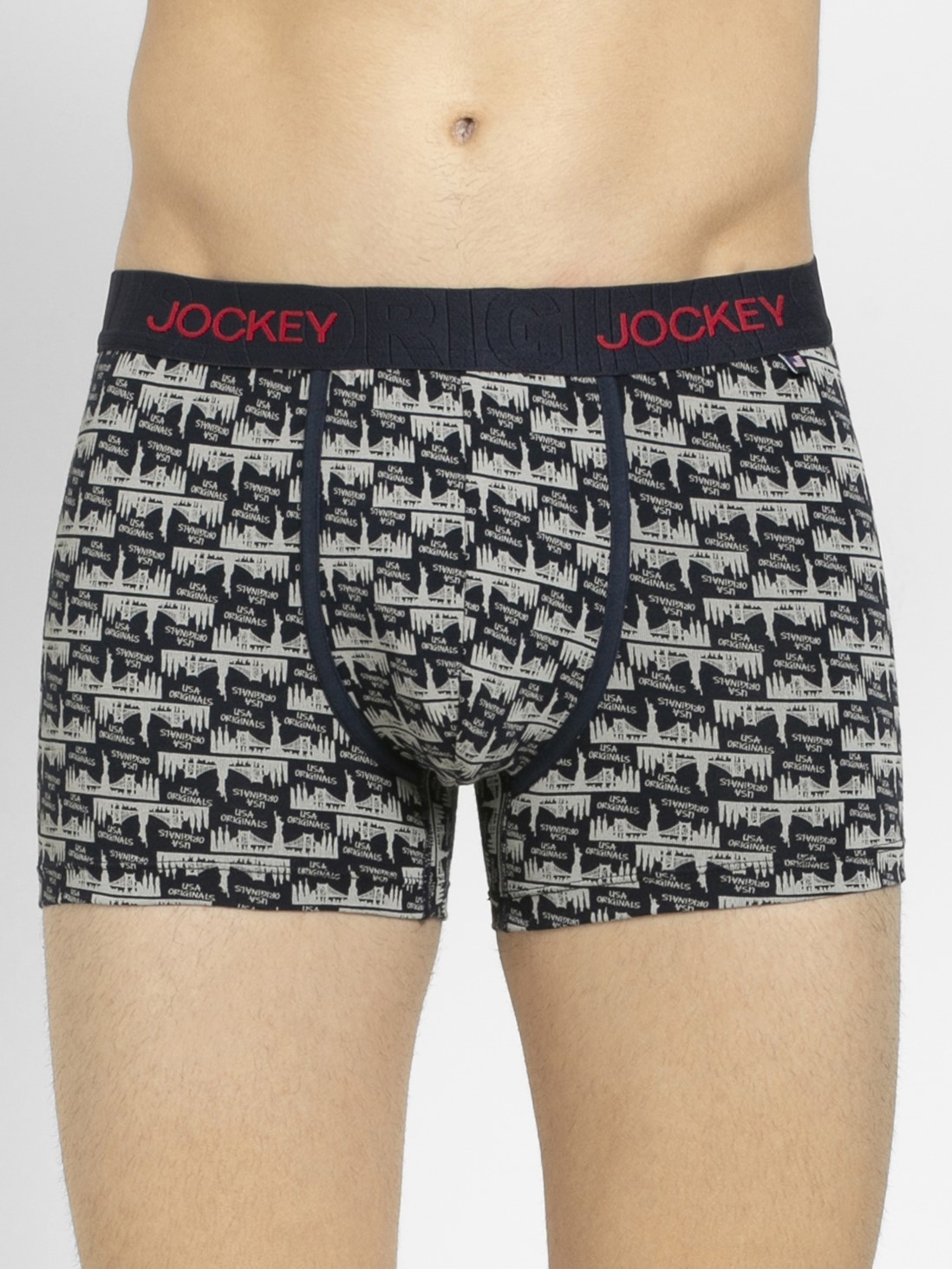 

Jockey Men Navy Print47 Printed Trunk -  - US63, Blue