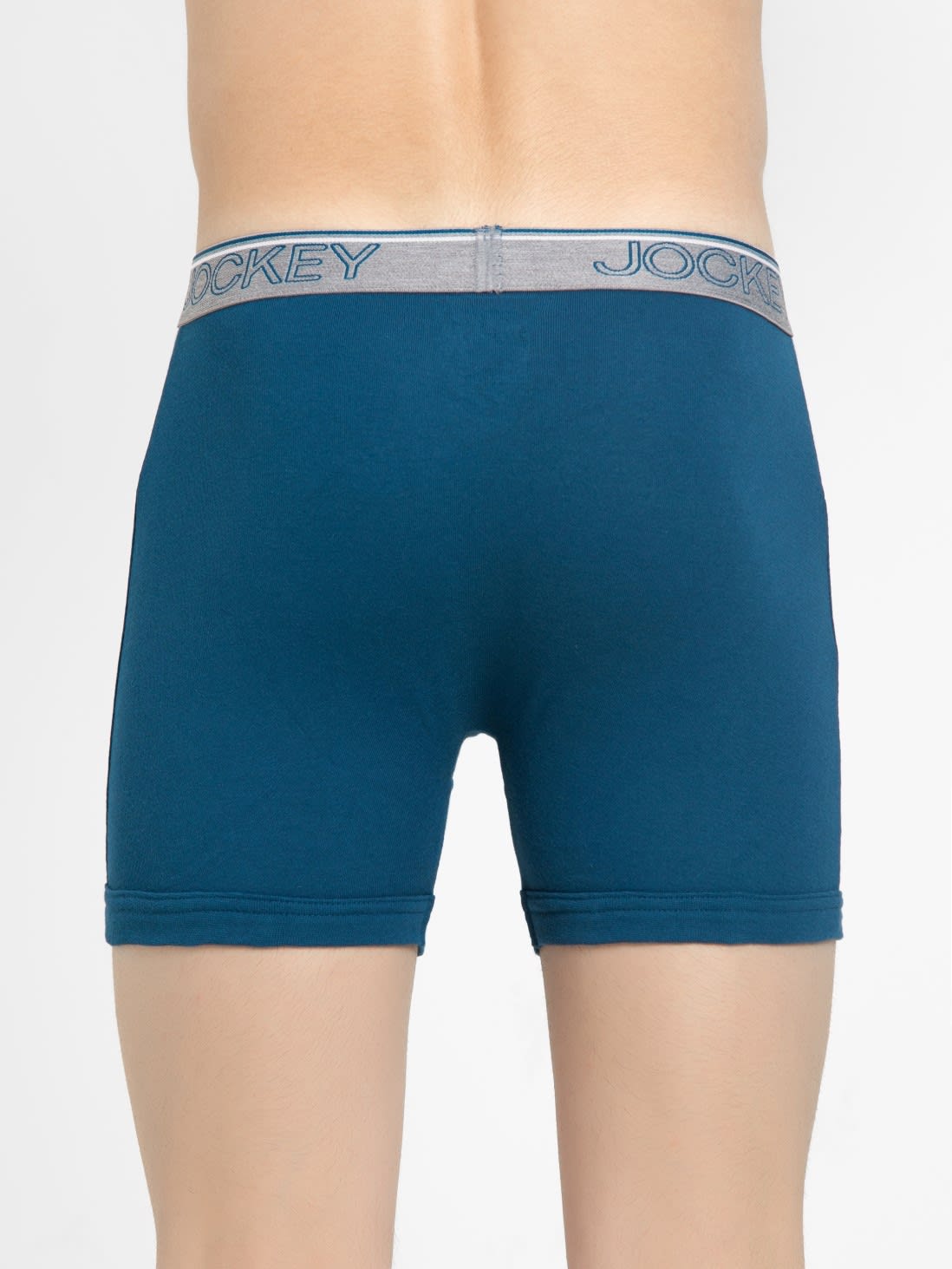 Buy Seaport Teal Boxer Briefs with Front Fly & Exposed Waistband for ...