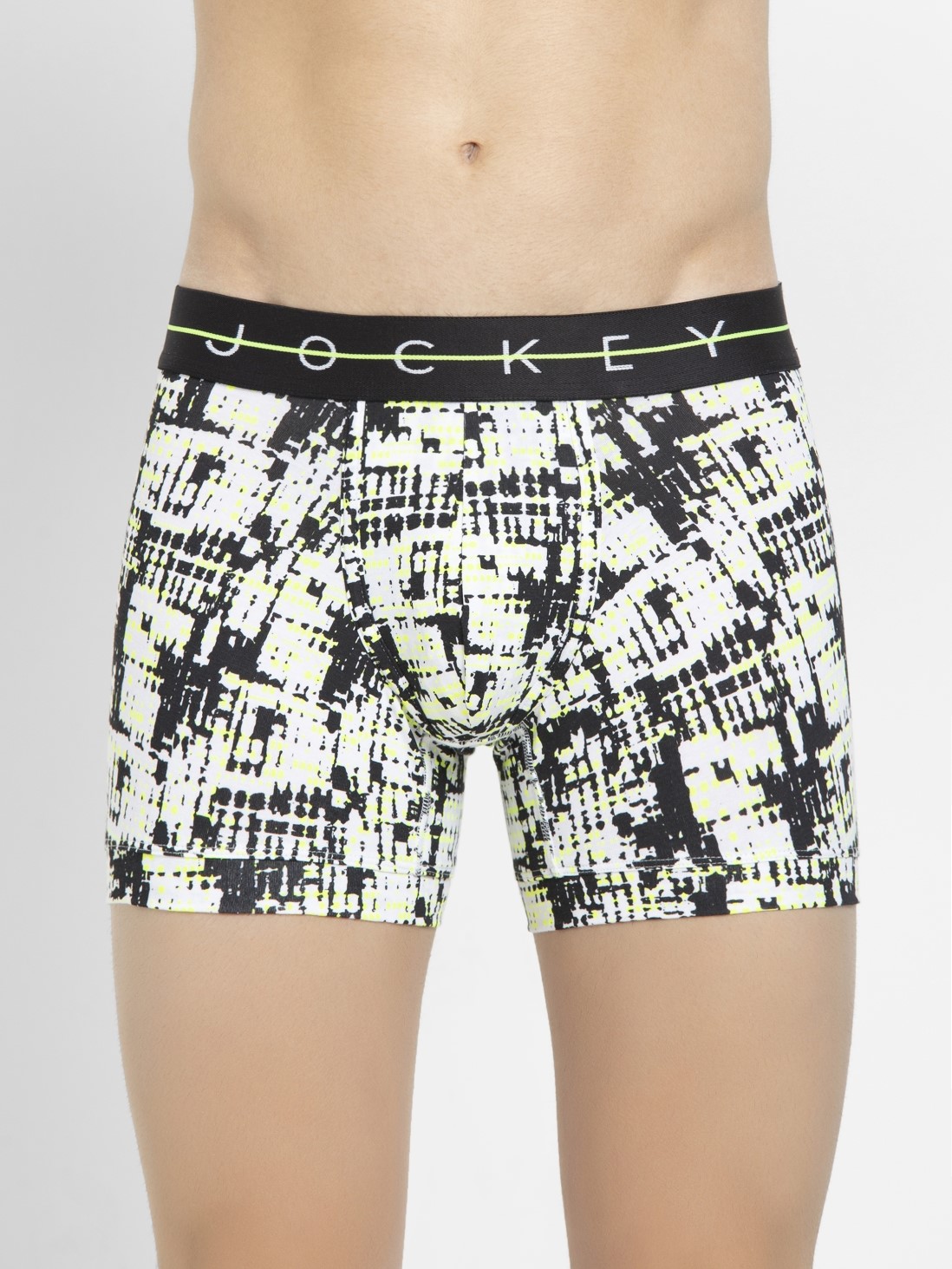 

Jockey Men White & Black Print6 Trunk -  - NY02