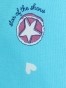 Girl's Super Combed Cotton Relaxed Fit Short Sleeve Printed T-Shirt and Pyjama Set - Blue Curacao