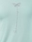 Women's Micro Modal Elastane Stretch Relaxed Fit Graphic Printed Round Neck Half Sleeve T-Shirt - Malachite Green