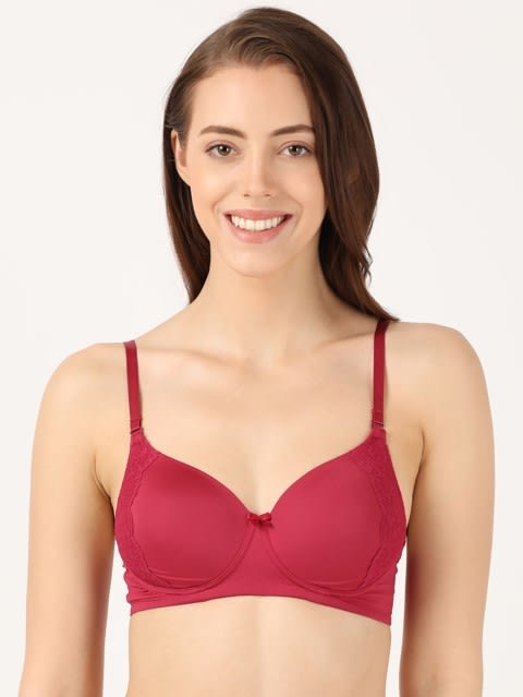 Buy Women's Wirefree Padded Microfiber Nylon Elastane Stretch Full Coverage  Multiway Styling T-Shirt Bra with Magic Under Cup - Anemone 1819