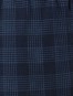 Men's Super Combed Cotton Elastane Stretch Regular Fit Checkered Shorts with Side Pockets - Navy