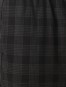 Men's Super Combed Cotton Elastane Stretch Regular Fit Checkered Shorts with Side Pockets - Black