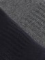 Men's Compact Cotton Stretch Ankle Length Socks With Stay Fresh Treatment - Black & Charcoal Melange(Pack of 2)