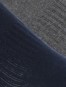 Men's Compact Cotton Stretch Ankle Length Socks With Stay Fresh Treatment - Navy & Charcoal Melange(Pack of 2)