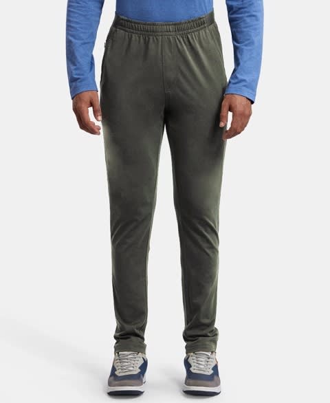 Buy Grey Melange Track Pants for Men by JOCKEY Online | Ajio.com