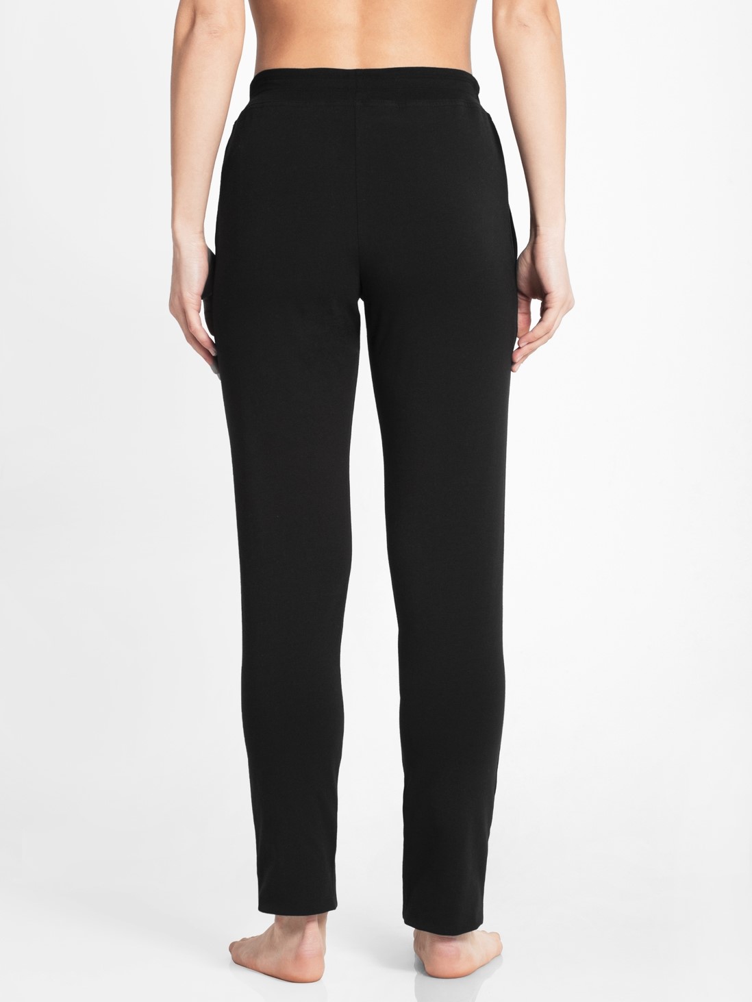 Buy Black Track Pant with Side Pocket & Drawstring Closure for Women ...