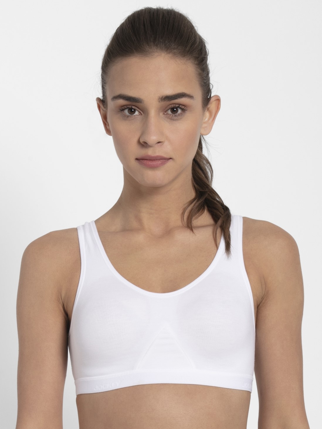 

Jockey Women White Slip On Active Bra -  - 1376