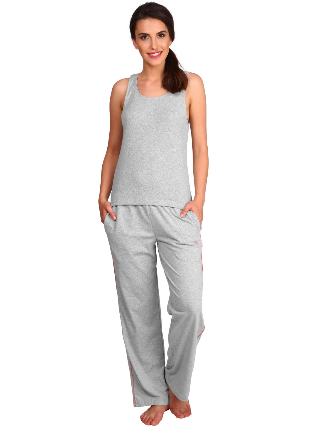 Download Jockey Women Innerwear Tops | Light Grey Melange Tank Top