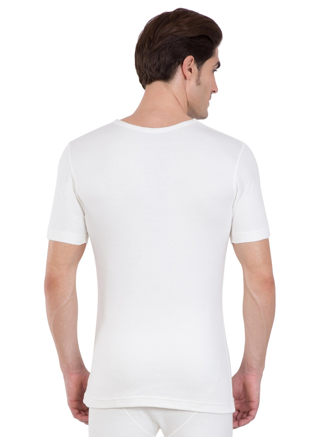 Buy Men Sleeved Vest Thermals 2400 Off White |Jockey India
