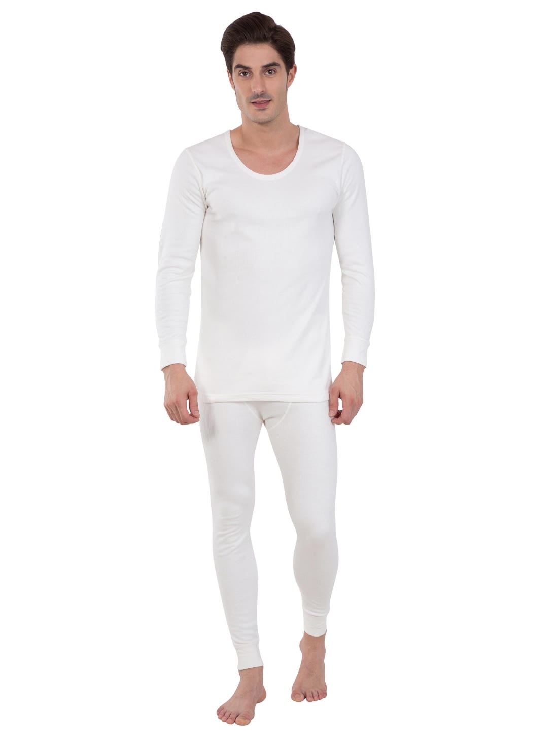 Buy Men Long Sleeve T-Shirt Thermals 2401 Off White |Jockey India