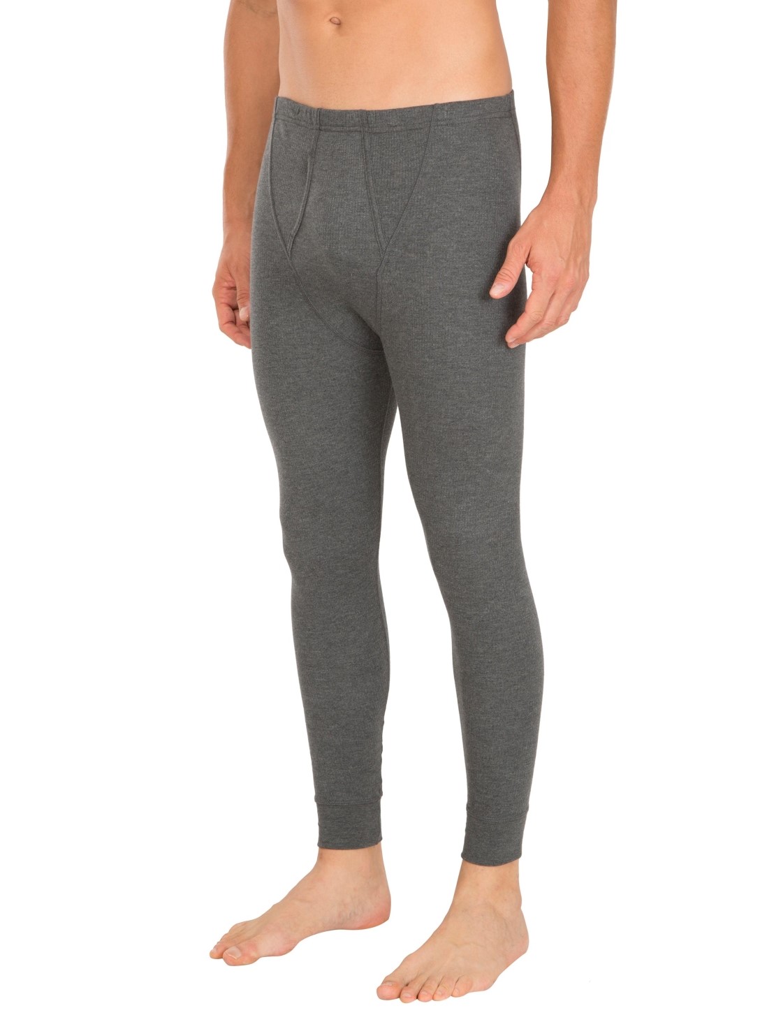 Jockey Men Thermals | Charcoal Melange Thermal Long John