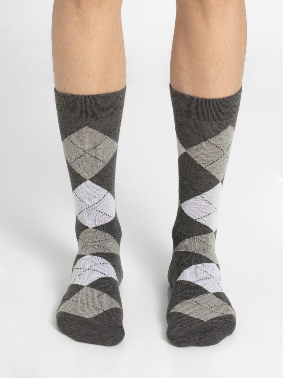 

Jockey Men Charcoal Melange - Half Boy Men Casual Socks -  - 7094, Grey