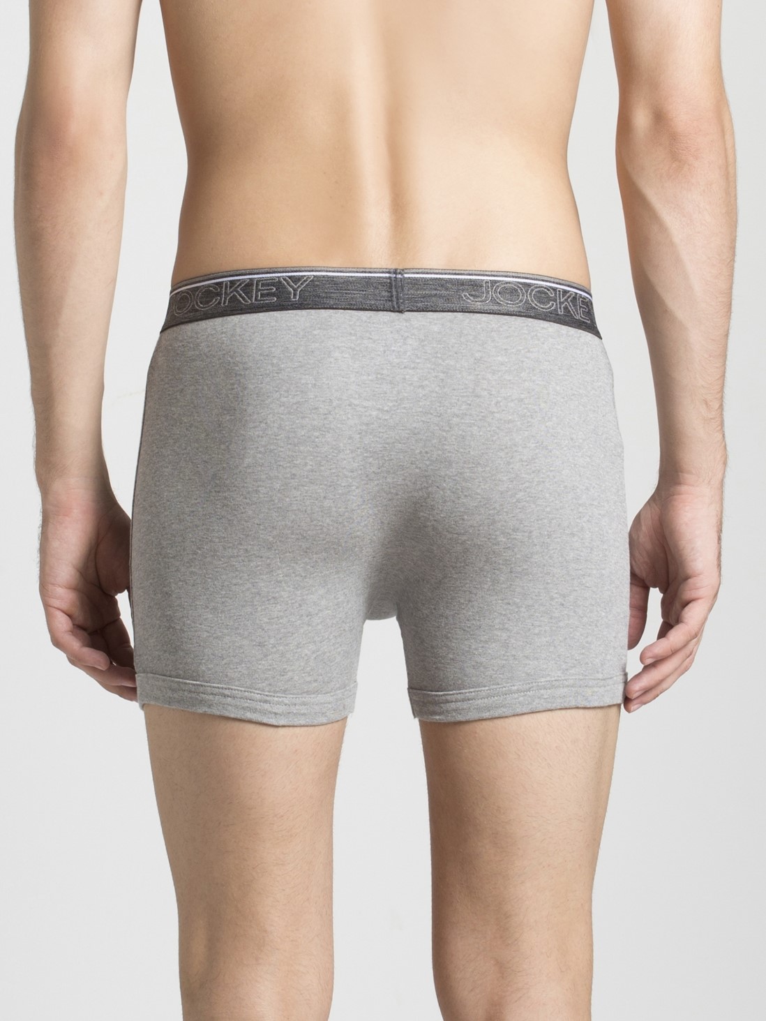 Download Jockey Men Innerwear | Grey Melange Boxer Brief