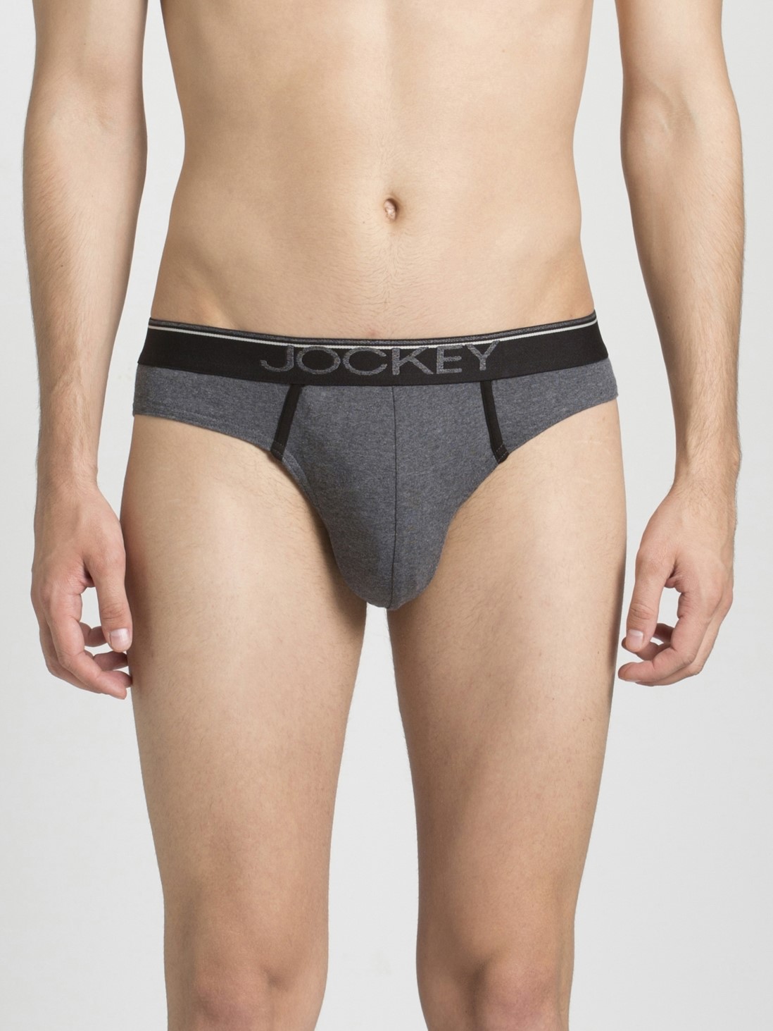 

Jockey Men Charcoal Melange Modern Brief -  - 8044, Grey