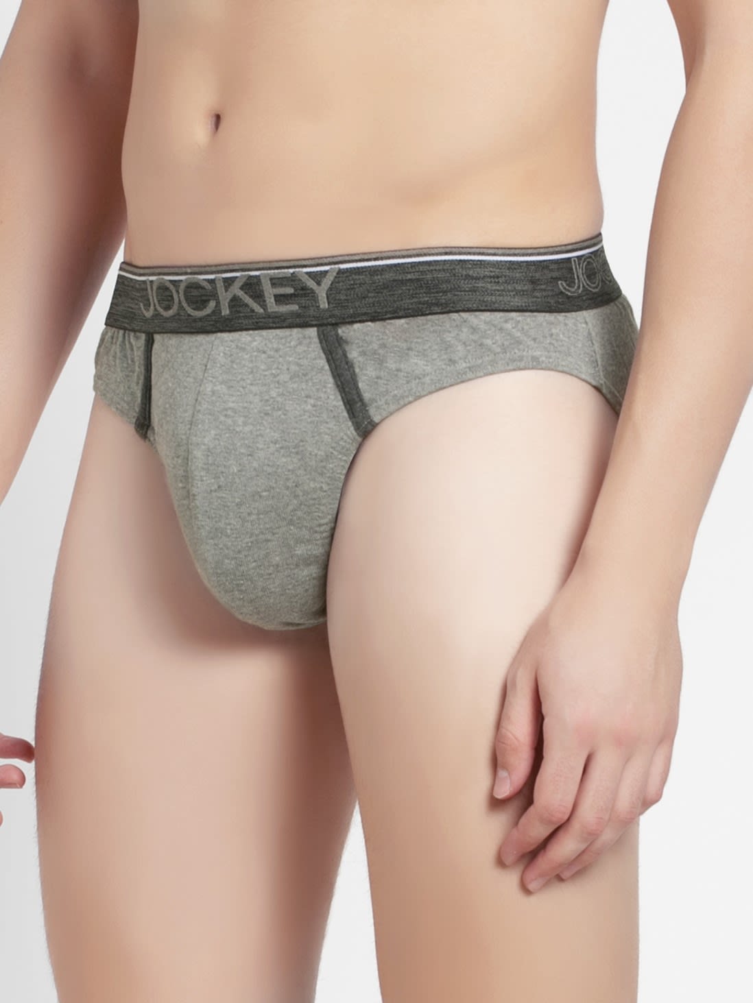 Jockey 3X Mens Underwear Modern Classic 8044 Latest Pattern Comy Fit Blk-Grey-Navy 