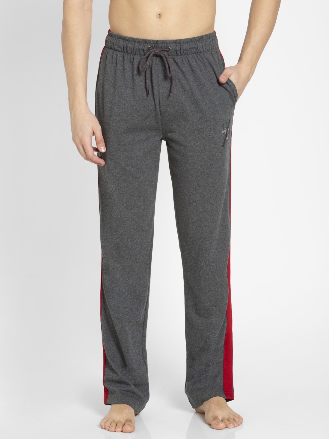 

Jockey Men Charcoal Melange & Shanghai Red Star Tracks -  - 9508, Grey