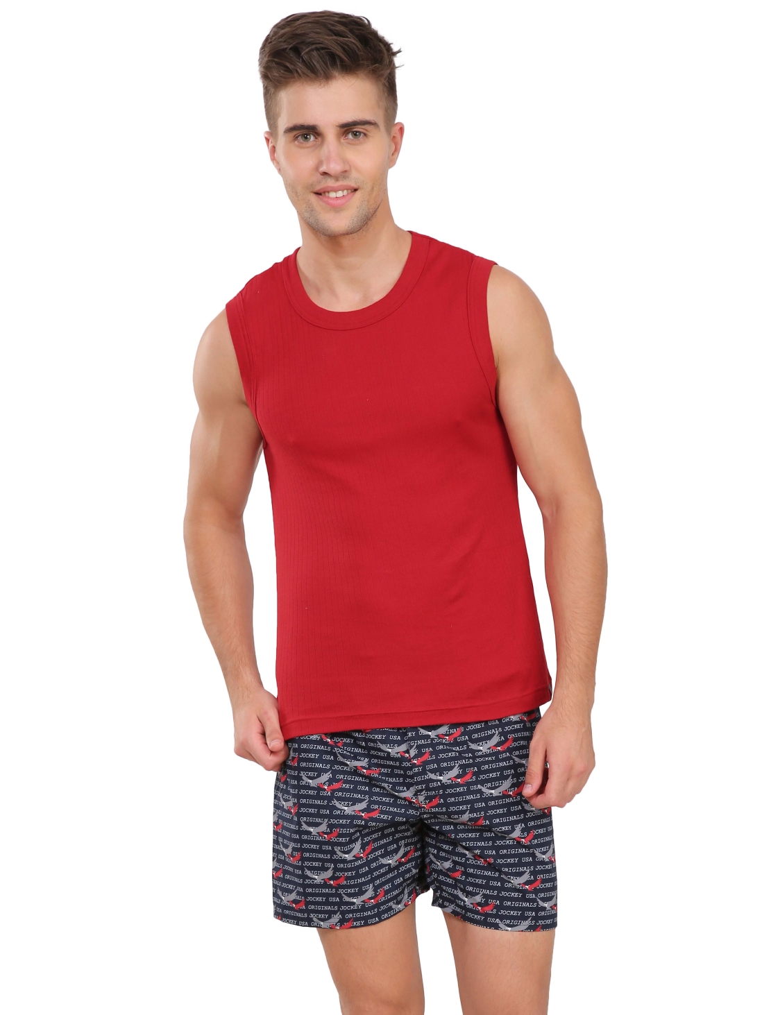 

Jockey Men Shanghai Red Gym Vest -  - 9930