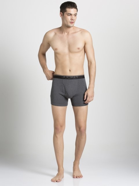 Download Jockey Men Innerwear | Charcoal Melange Boxer Brief Pack of 2