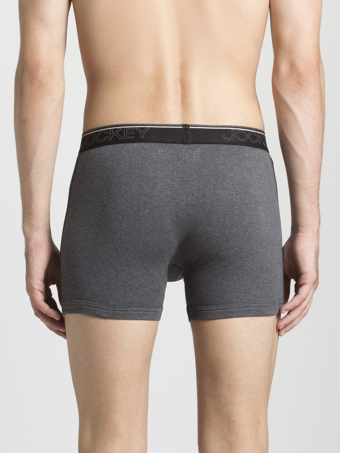 Download Jockey Men Innerwear | Charcoal Melange Boxer Brief Pack of 2