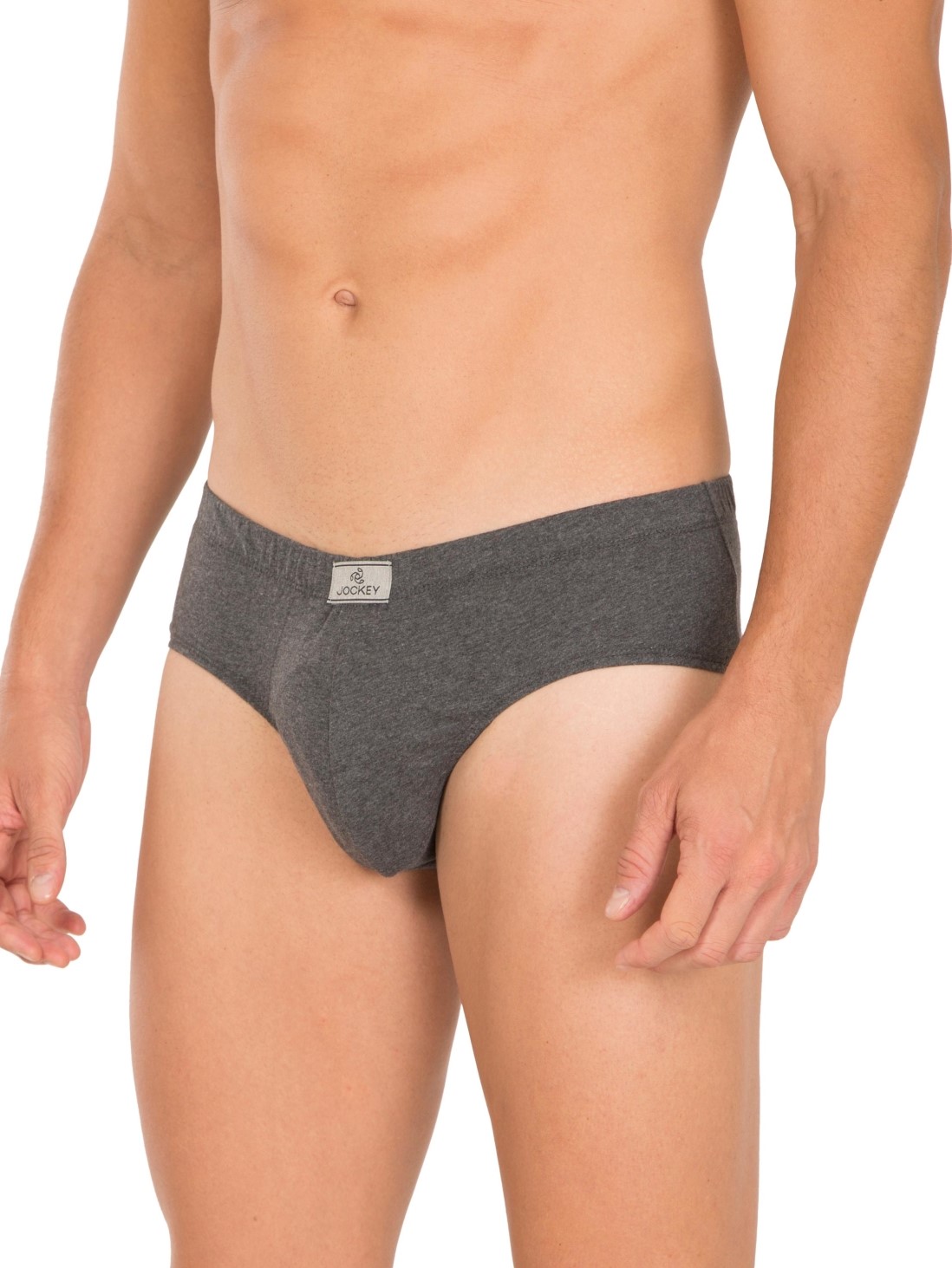 

Jockey Men Charcoal Melange Poco™ Brief Pack of 2 -  - 8035, Grey