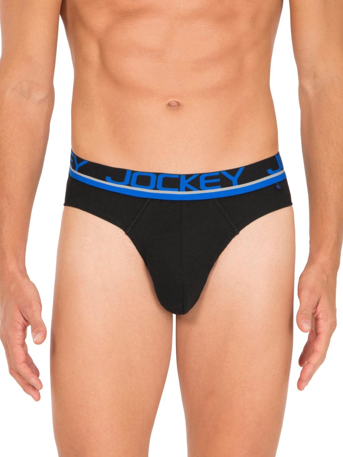 

Jockey Men Black & Rich Royal Blue Modern Brief -  - FP02