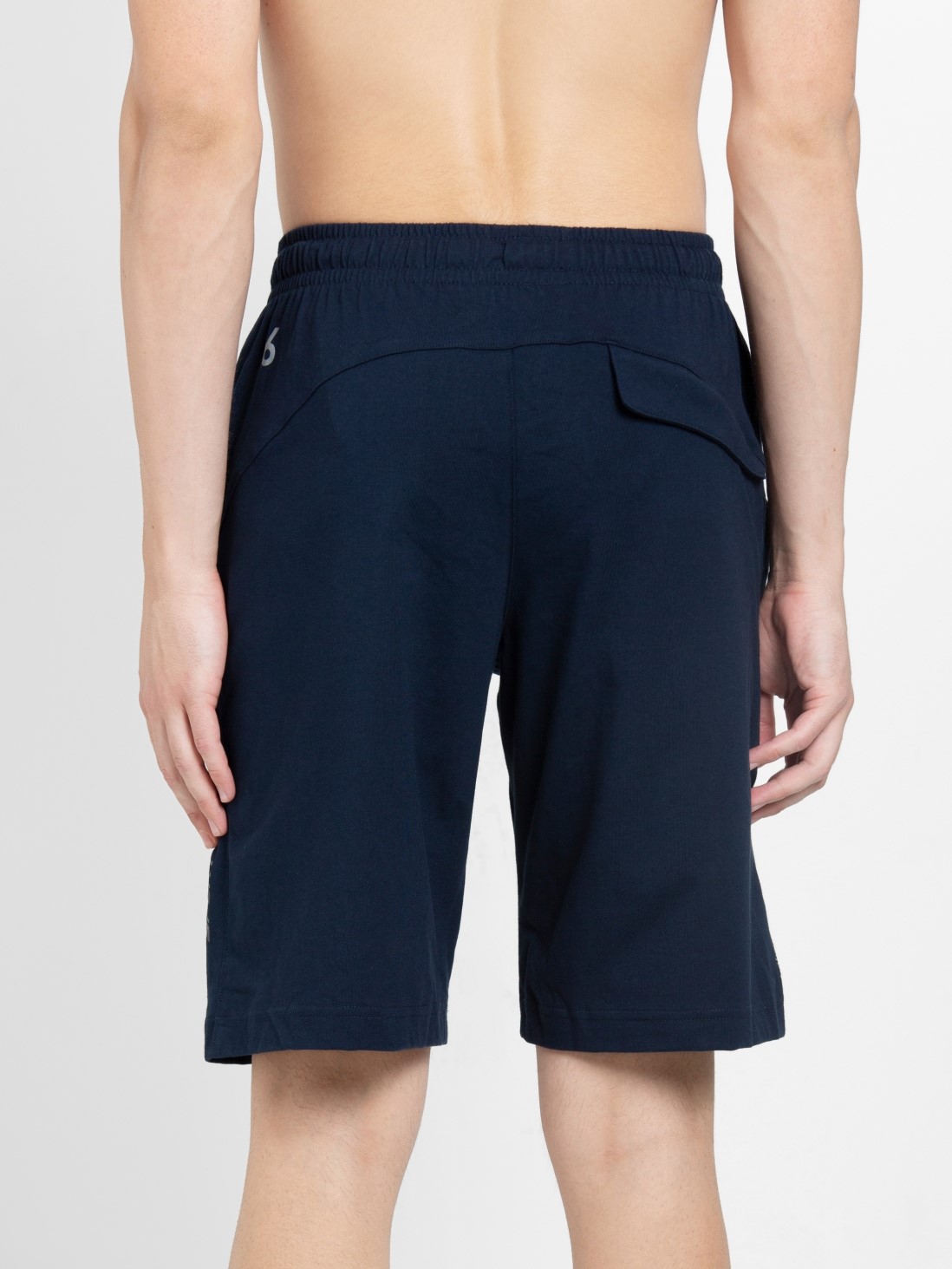 Navy Regular Fit Shorts with Drawstring Closure for Men SP26 Jockey India