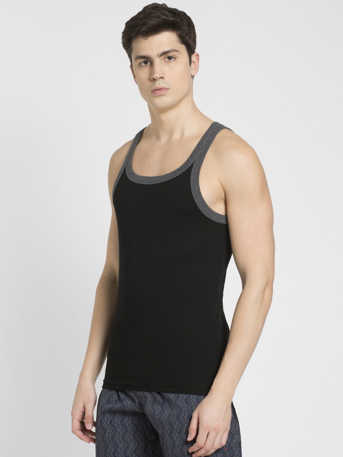 Buy Black & Charcoal Melange Fashion Vest for Men US27 | Jockey India