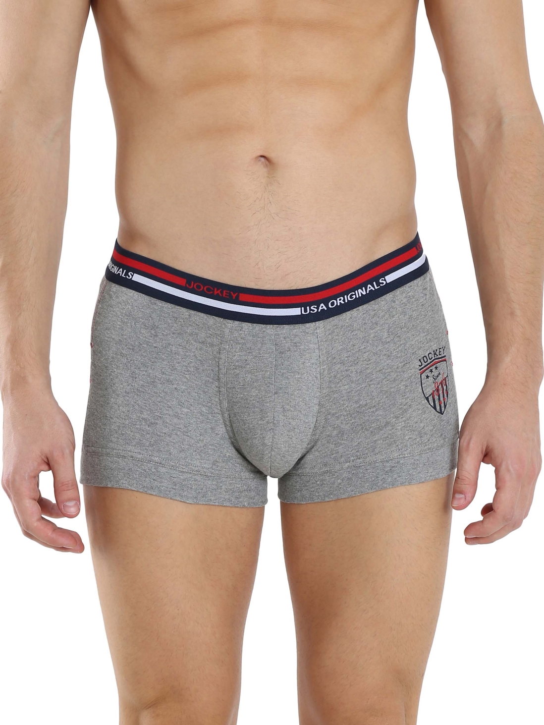 

Jockey Men Grey Melange Trunk -  - US51