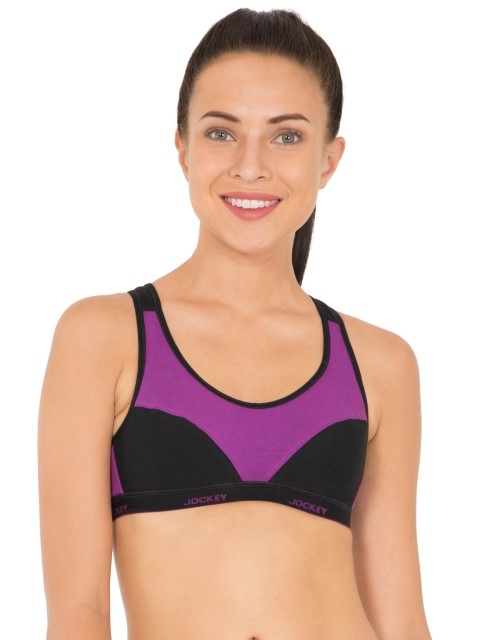 jockey women's cotton padded active bra